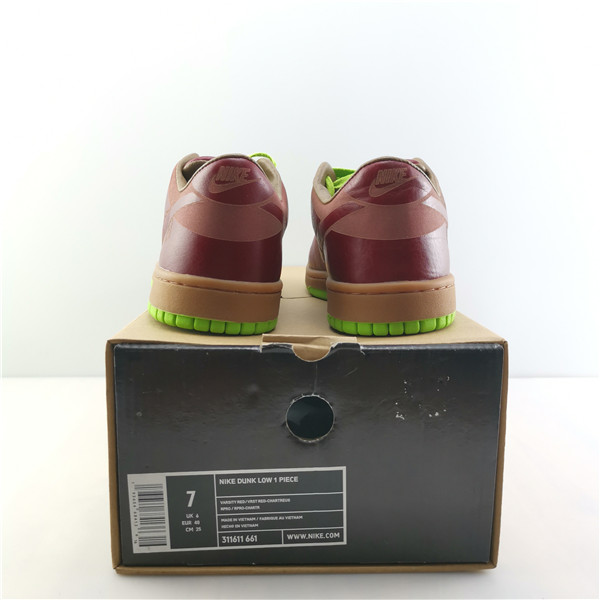 Nike Dunk Low 1-Piece Laser Varsity Red Chartreuse 311611-661