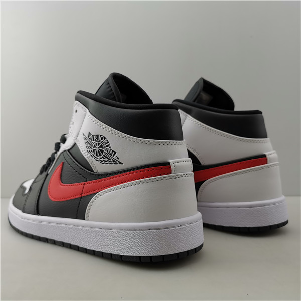 Air Jordan 1 Mid Black White Red