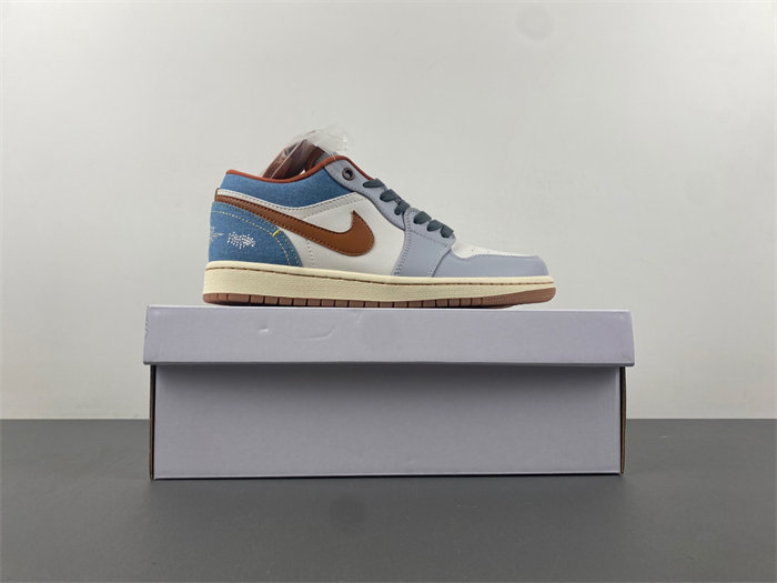 The Women’s Air Jordan 1 Low “Denim” Is Available Now FZ5045-091