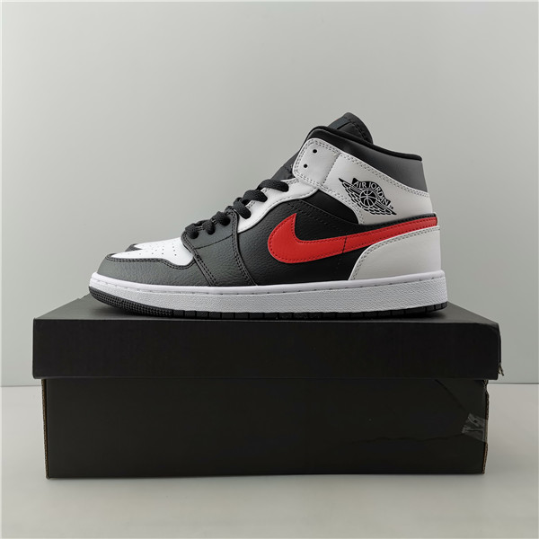 Air Jordan 1 Mid Black White Red