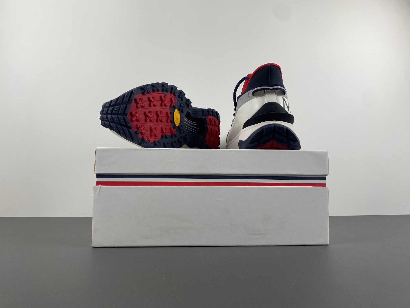 Moncler White dark blue red