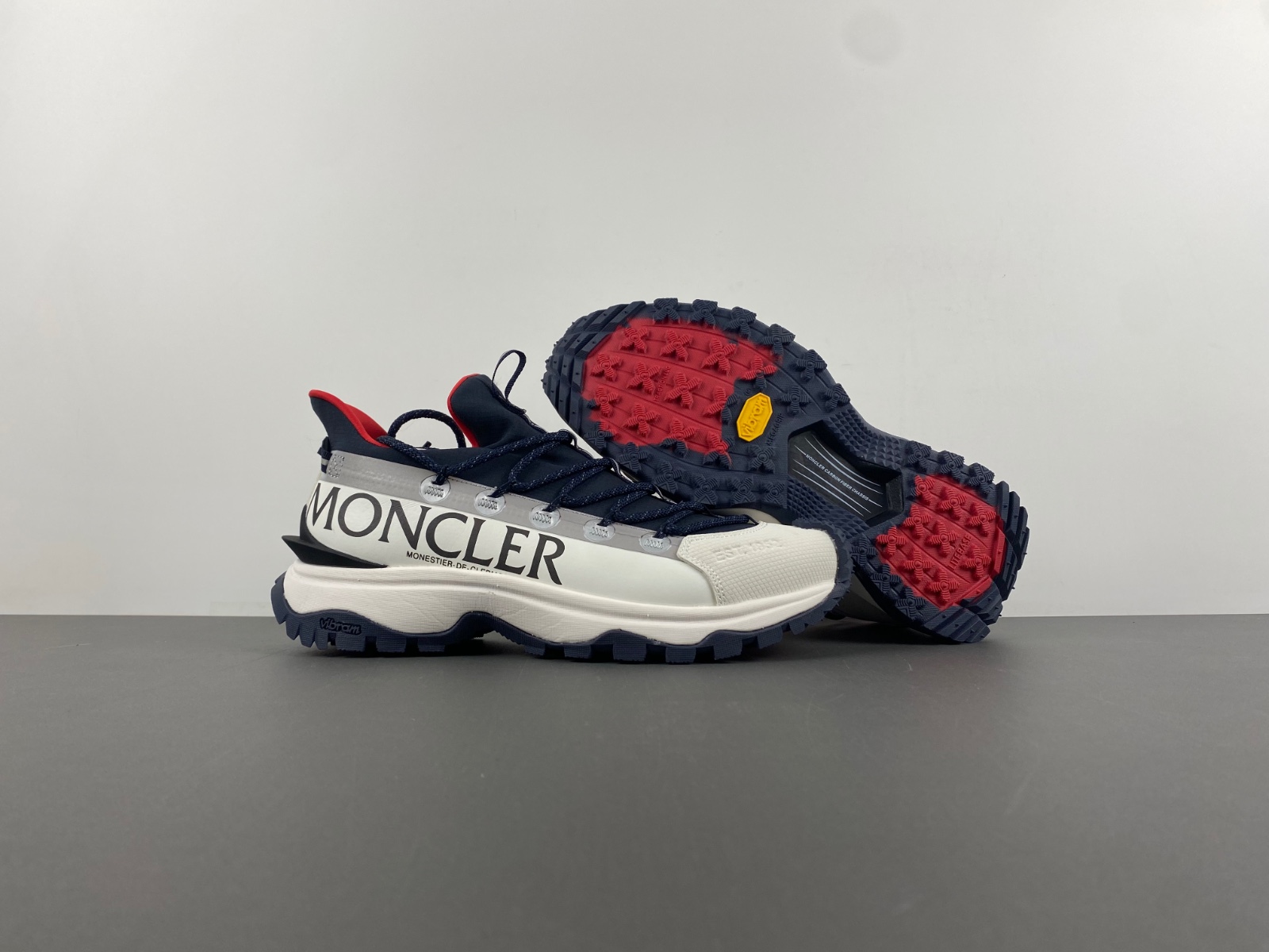 Moncler White dark blue red